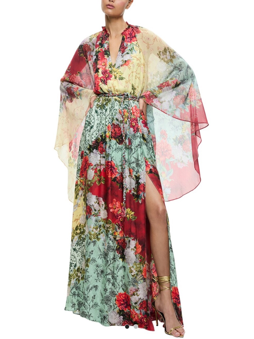NWT Alice + Olivia Malinda Maxi Dress size 4 video